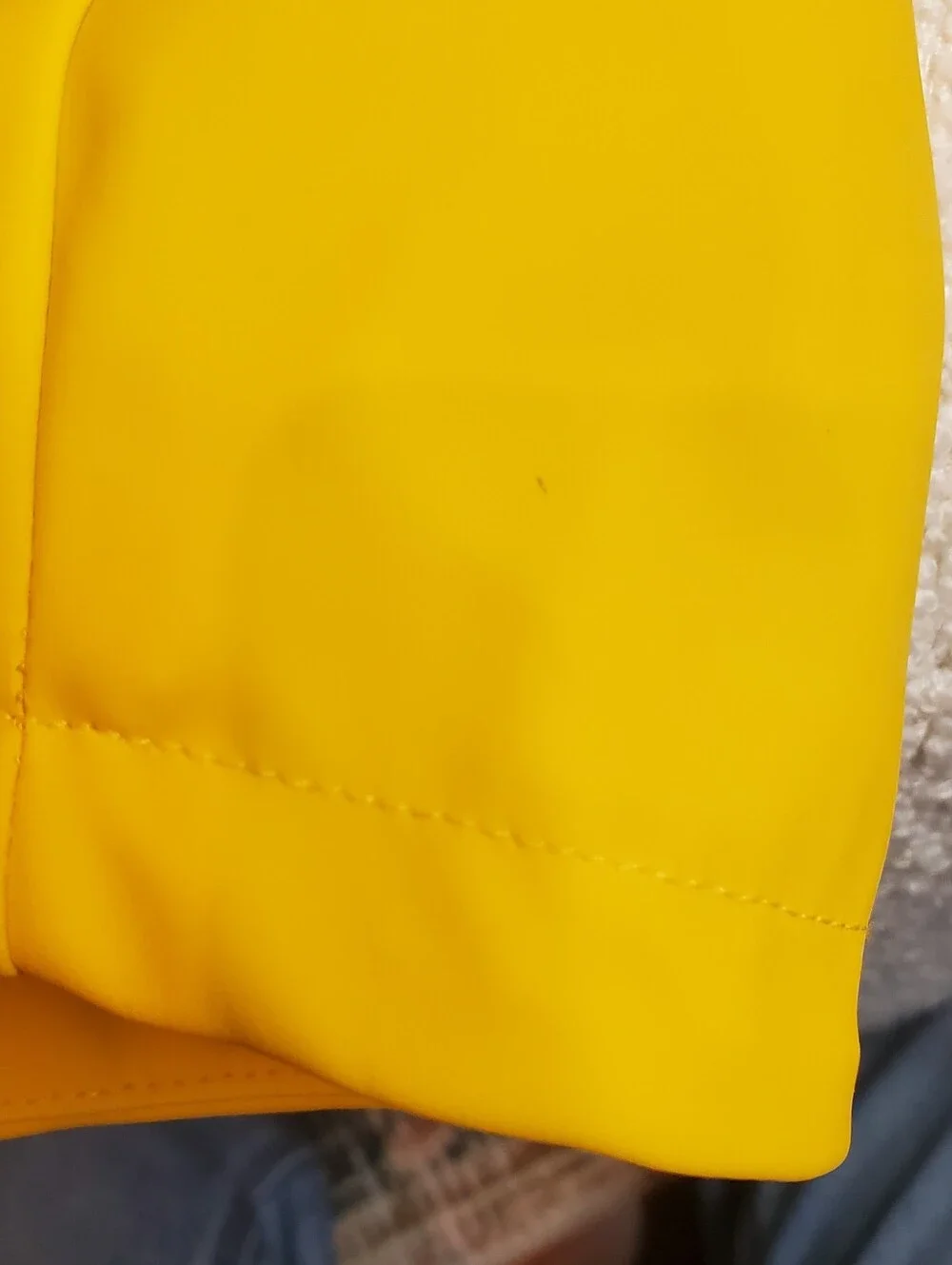 Hunter Kids Yellow Raincoat with Black & White Striped Lining